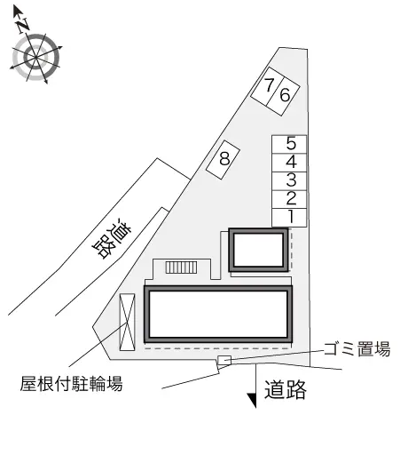 ★手数料０円★秦野市鶴巻北３丁目　月極駐車場（LP）